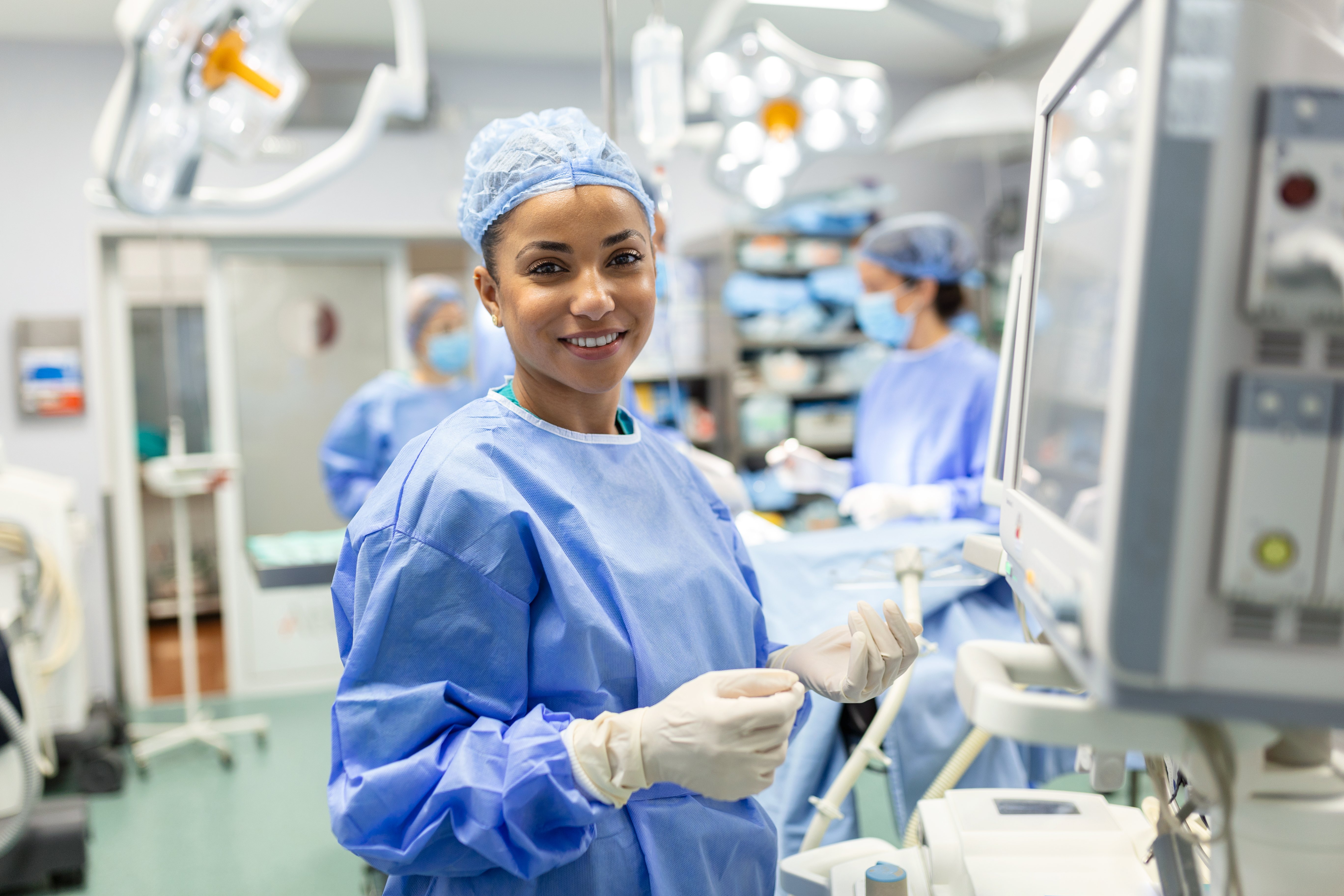 International Nurse providing care to patient International Nurse providing care to patient